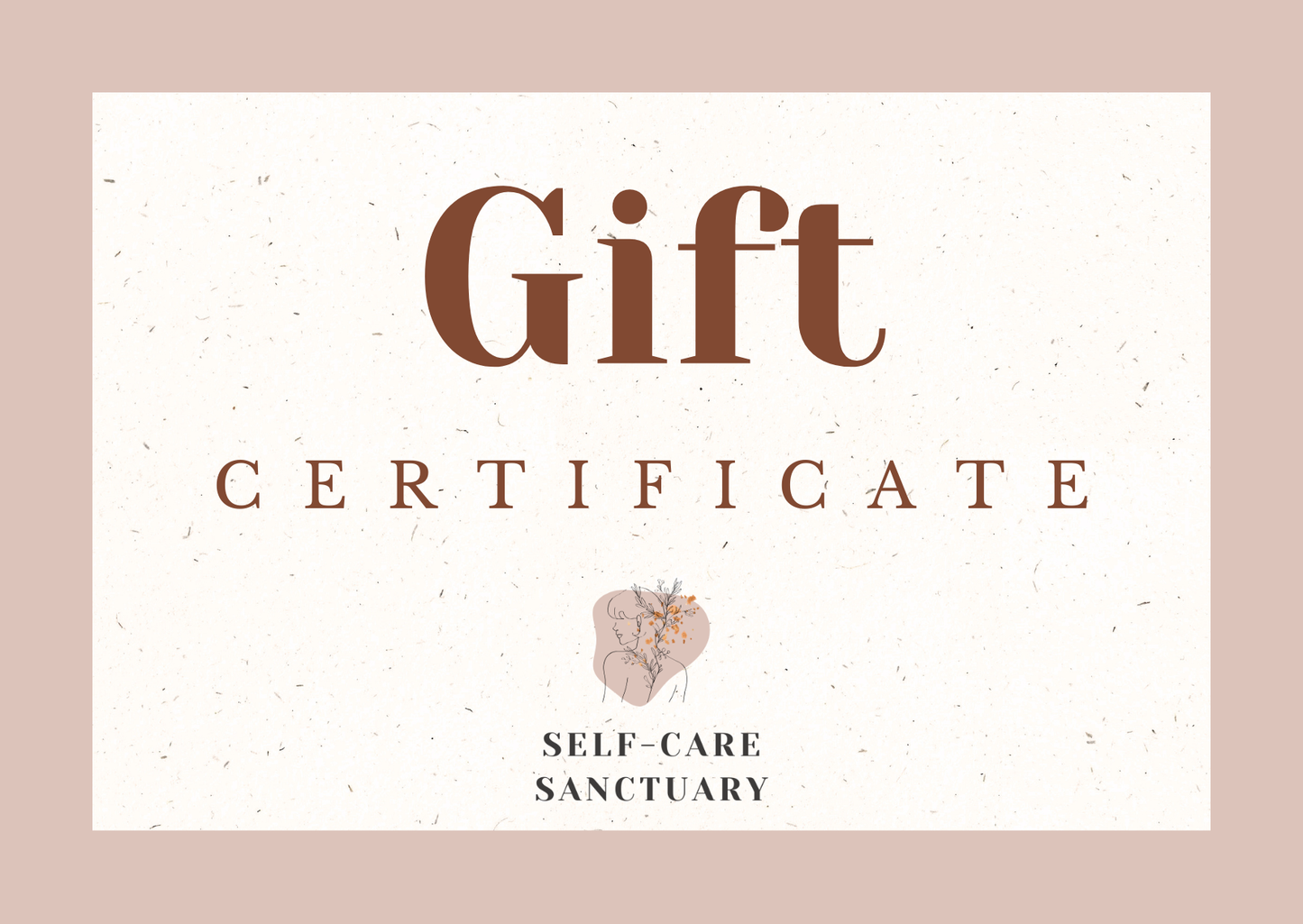 Self-care Sanctuary gift certificate - Self-care Sanctuary
