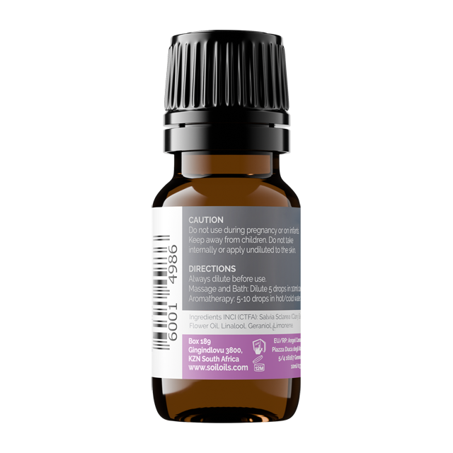 SOiL Clary Sage Essential Oil 10ml - Self-care Sanctuary