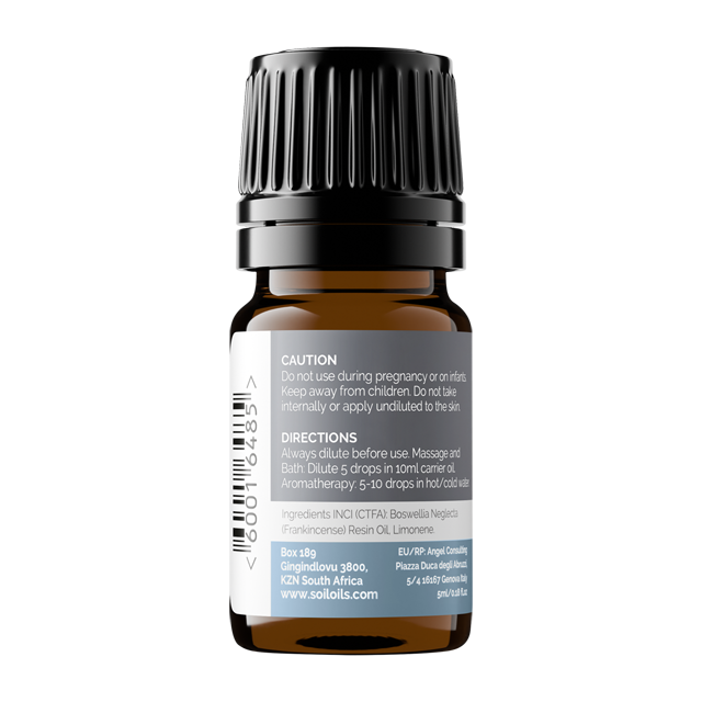 SOiL Franckincense Essential Oil 5ml - Self-care Sanctuary